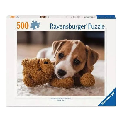 Kutyakölyök és plüssmackó Ravensburger 500 darabos kirakó puzzle (RA-12001903) - puzzlegarden
