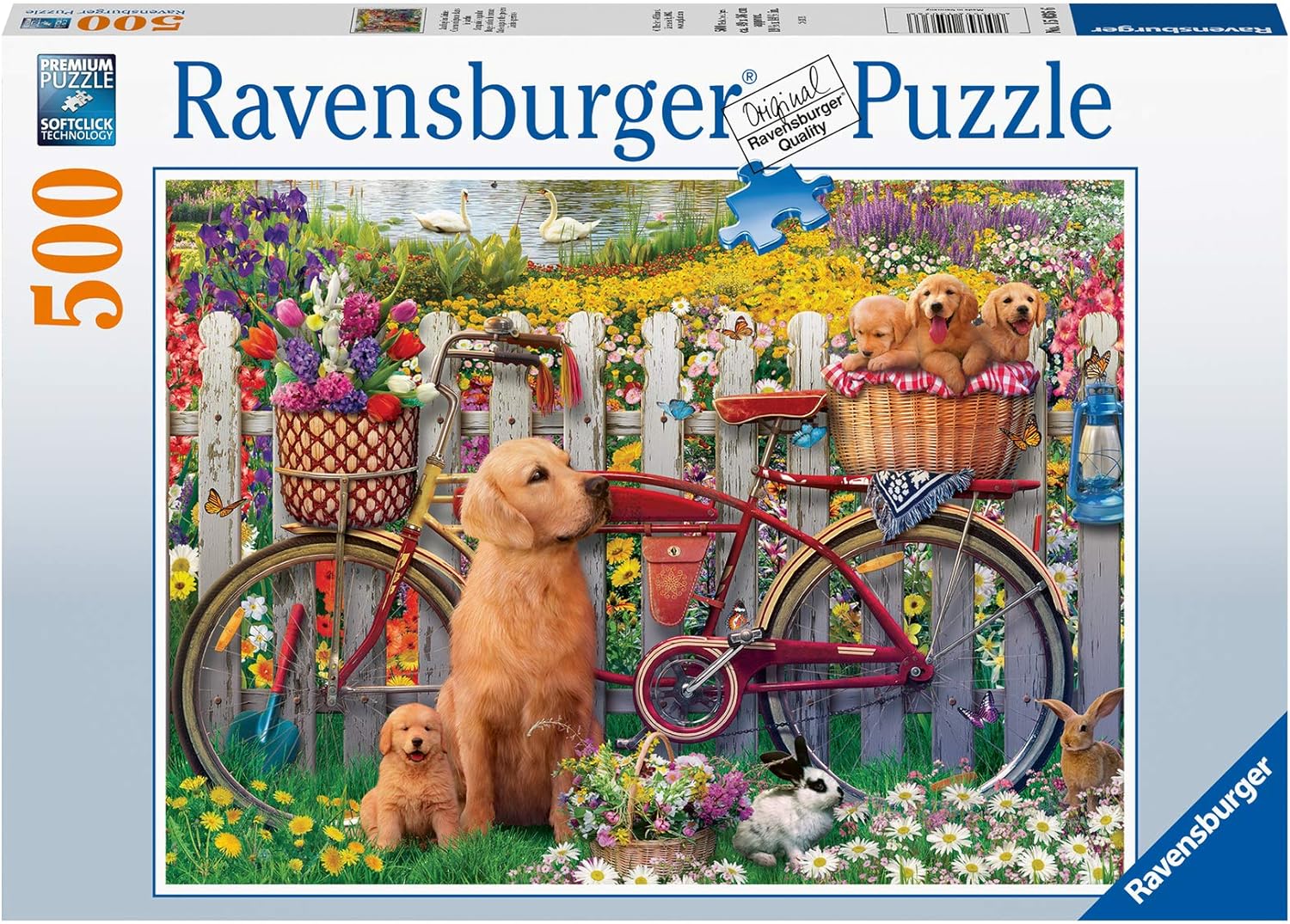 Kutyusok a kertben Ravensburger 500 darabos kirakó puzzle (RA-15036 4005556150366) - puzzlegarden