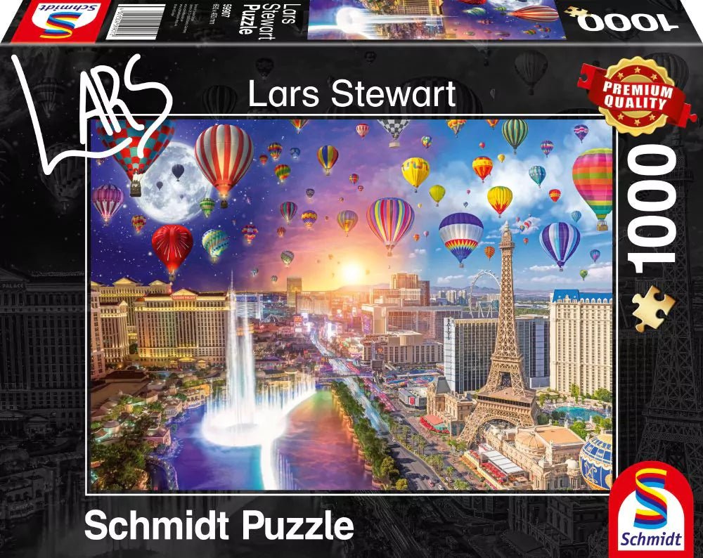 Las Vegas - Éjjel-nappal Schmidt 1000 darabos kirakó puzzle (SCH-59907 4001504599072) - puzzlegarden