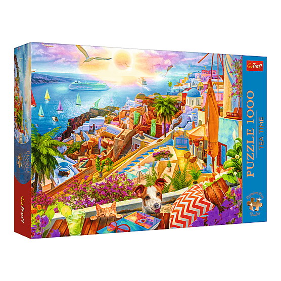 Látogass Santorini-ra Trefl 1000 darabos kirakó puzzle (TR-10842) - puzzlegarden