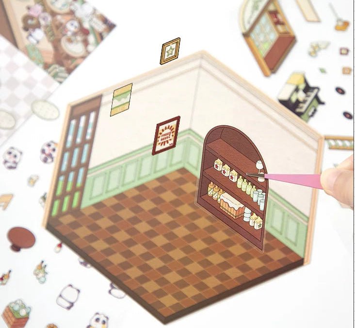 Lazulós bár és bisztró - matricajelenet Simno 1 darabos kirakó puzzle (SN-6941776318262) - puzzlegarden