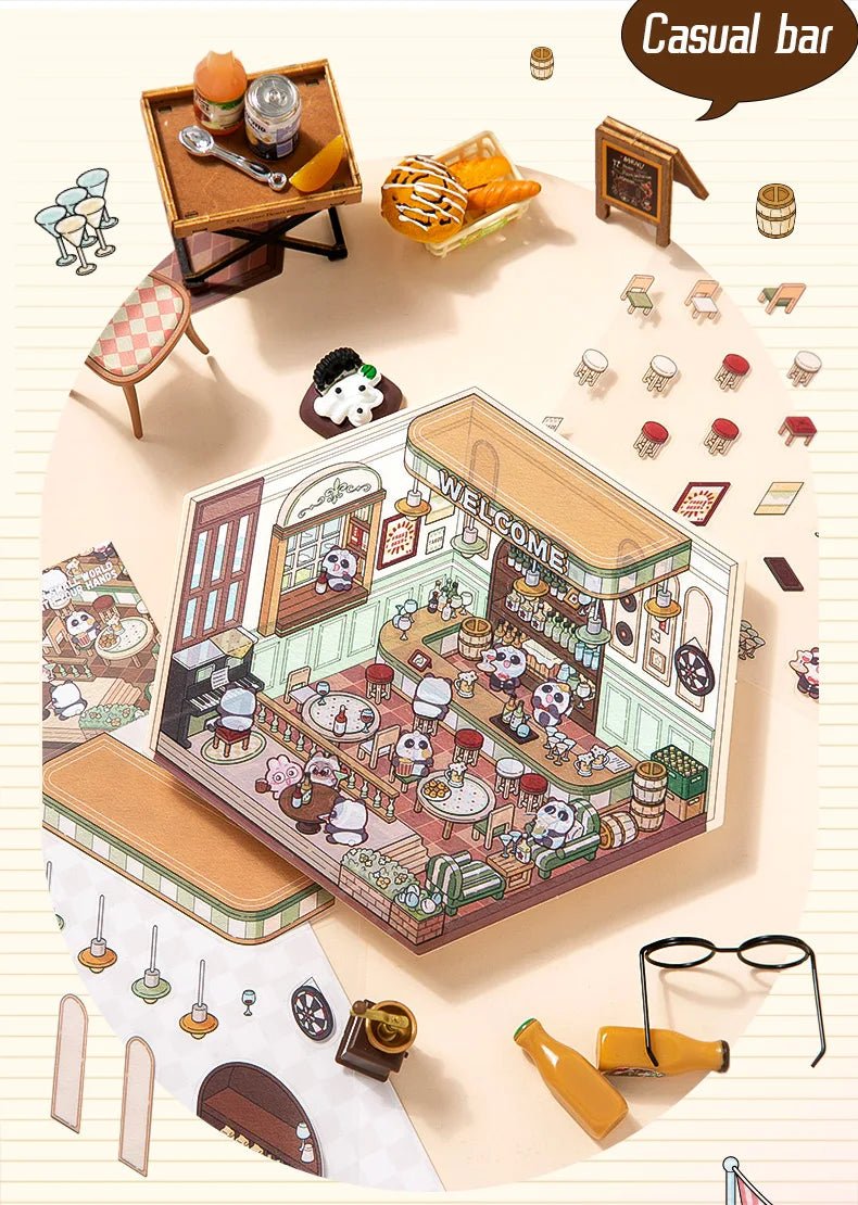 Lazulós bár és bisztró - matricajelenet Simno 1 darabos kirakó puzzle (SN-6941776318262) - puzzlegarden