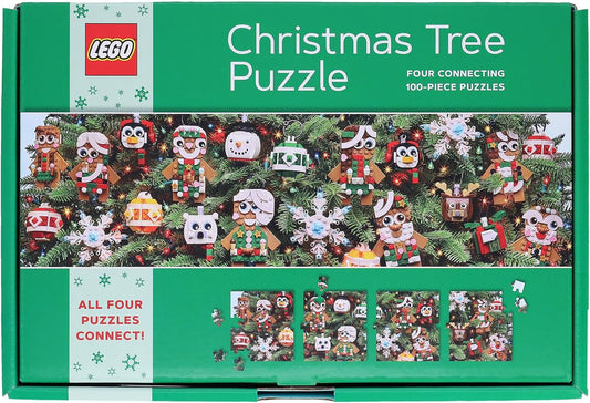 LEGO - Karácsonyfa - 4x100 Galison 100 darabos kirakó puzzle (GA - 9781797232805) - puzzlegarden