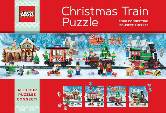 LEGO - Karácsonyi Vonat - 4x100 Galison 100 darabos kirakó puzzle (GA - 21335) - puzzlegarden