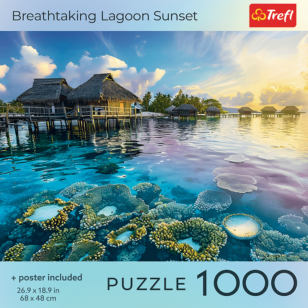 Lélegzetelállító lagúna Trefl 1000 darabos kirakó puzzle (TR-USA_99287) - puzzlegarden