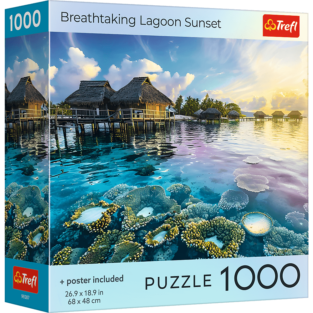 Lélegzetelállító lagúna Trefl 1000 darabos kirakó puzzle (TR-USA_99287) - puzzlegarden