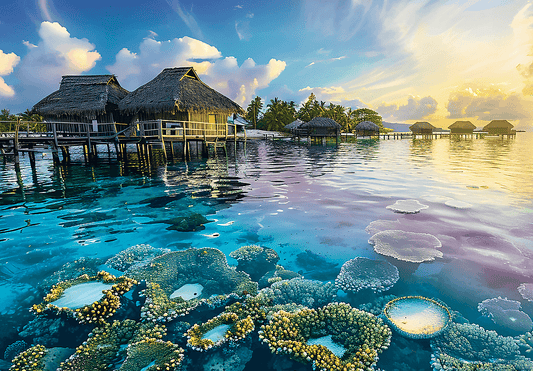 Lélegzetelállító lagúna Trefl 1000 darabos kirakó puzzle (TR-USA_99287) - puzzlegarden