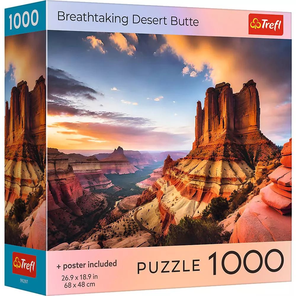 Lélegzetelállító sivatagi tanúhegy Trefl 1000 darabos kirakó puzzle (TR-USA_99297) - puzzlegarden