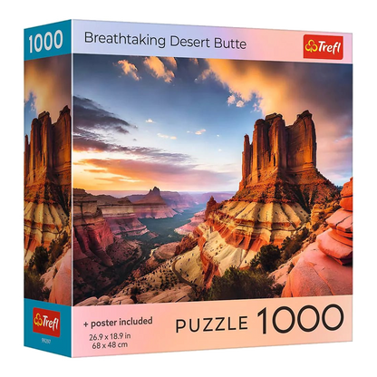 Lélegzetelállító sivatagi tanúhegy Trefl 1000 darabos kirakó puzzle (TR-USA_99297) - puzzlegarden