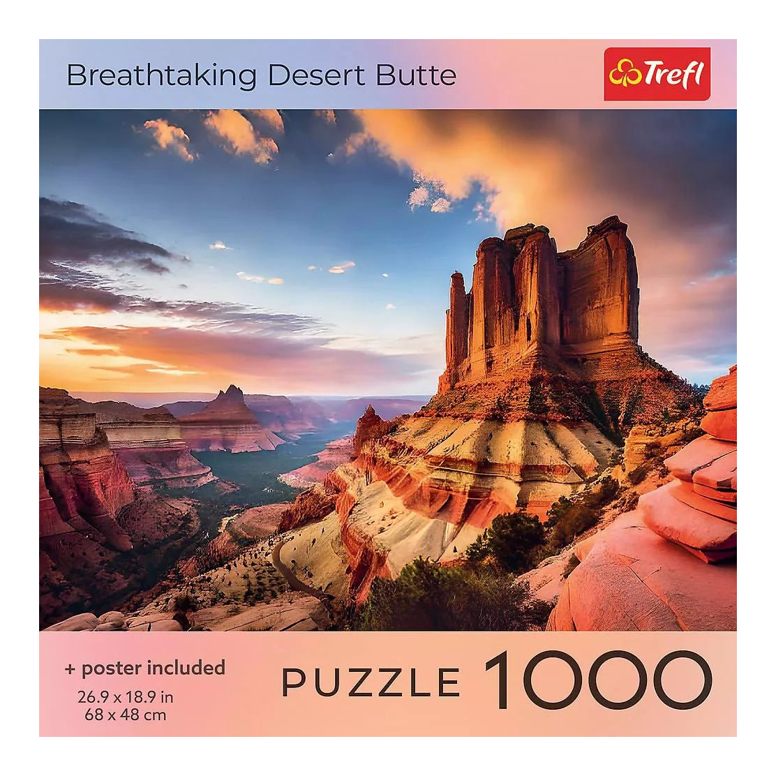 Lélegzetelállító sivatagi tanúhegy Trefl 1000 darabos kirakó puzzle (TR-USA_99297) - puzzlegarden