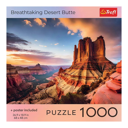 Lélegzetelállító sivatagi tanúhegy Trefl 1000 darabos kirakó puzzle (TR-USA_99297) - puzzlegarden