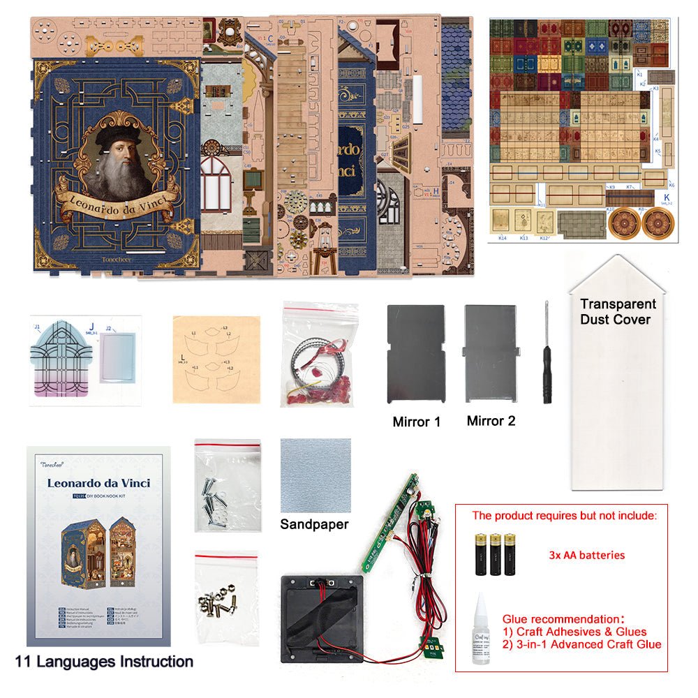Leonardo da Vinci Műhelye Könyvkuckó Tonecheer 387 darabos kirakó puzzle (TC-TQ135) - puzzlegarden