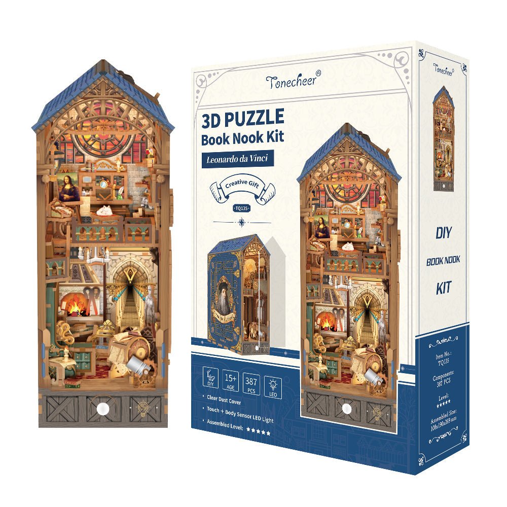 Leonardo da Vinci Műhelye Könyvkuckó Tonecheer 387 darabos kirakó puzzle (TC-TQ135) - puzzlegarden