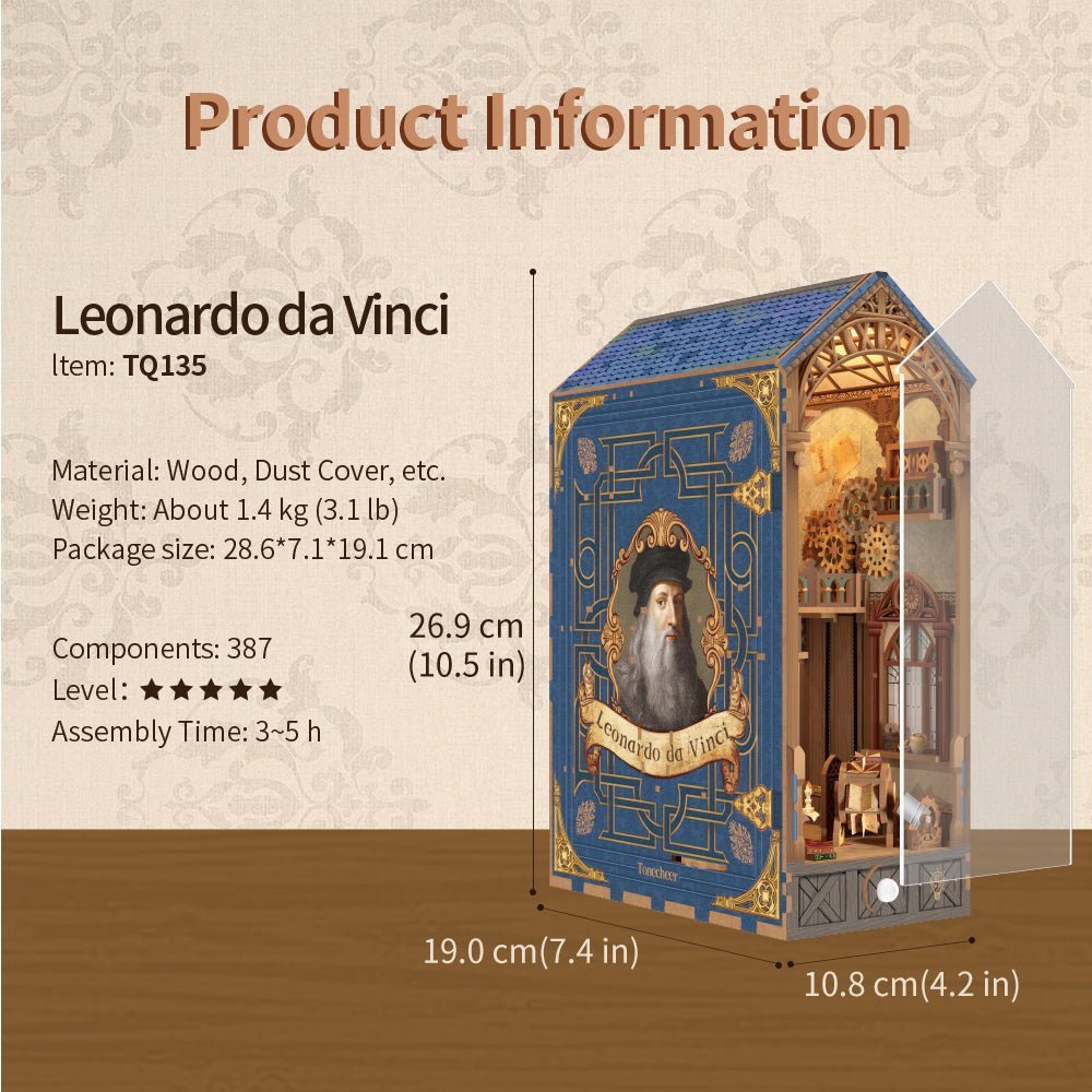 Leonardo da Vinci Műhelye Könyvkuckó Tonecheer 387 darabos kirakó puzzle (TC-TQ135) - puzzlegarden