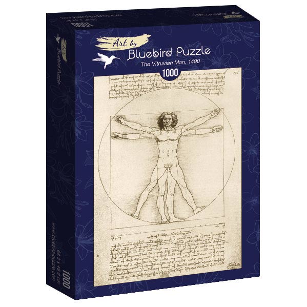Leonardo Da Vinci - Vitruvius-tanulmány Bluebird 1000 darabos kirakó puzzle (BB-60009 3663384600098) - puzzlegarden