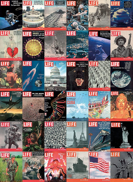 Life Magazin Borítók Clementoni 1000 darabos kirakó puzzle (CL-39636 8005125396368) - puzzlegarden