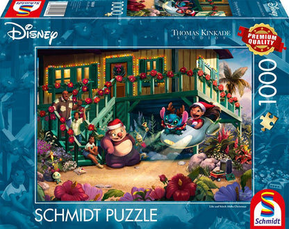 Lilo és Stitch – Aloha karácsony Schmidt Spiele 1000 darabos kirakó puzzle (SCH-58049) - puzzlegarden