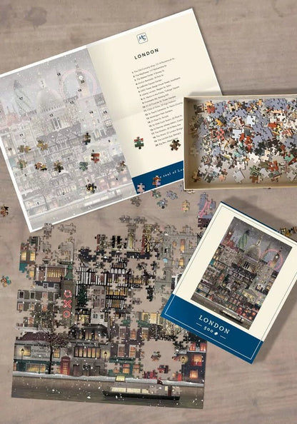 London karácsonykor Martin Schwartz 500 darabos kirakó puzzle (MS-MS0621) - puzzlegarden