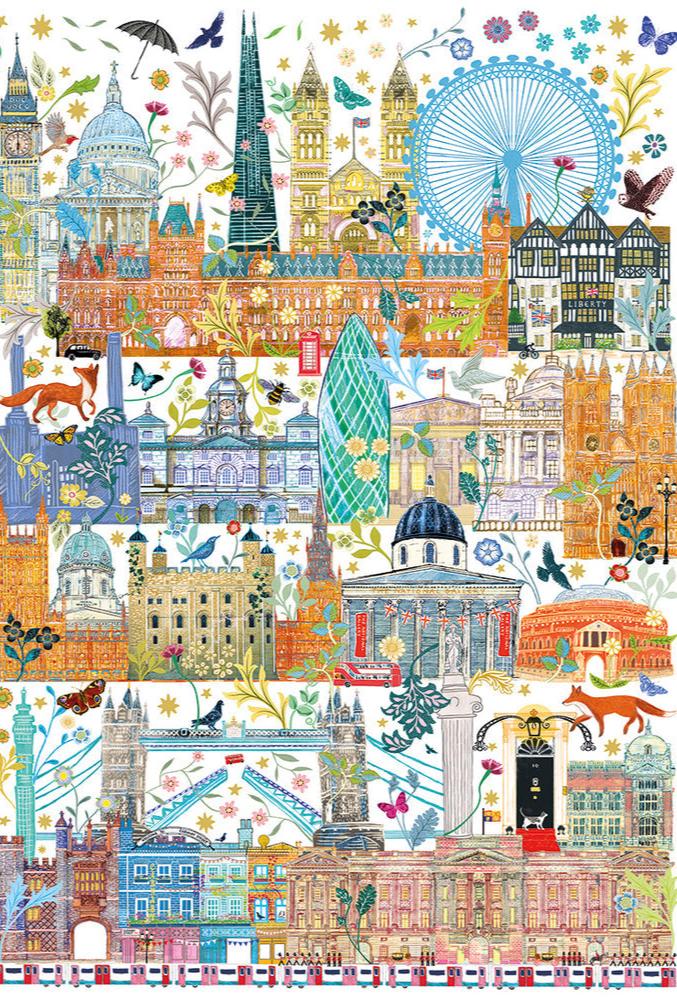 London látképe Gibsons 1000 darabos kirakó puzzle (G - G7600 5012269076004) - puzzlegarden