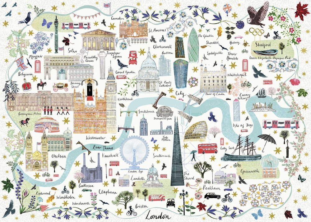 London térkép Gibsons 1000 darabos kirakó puzzle (G - G6606) - puzzlegarden