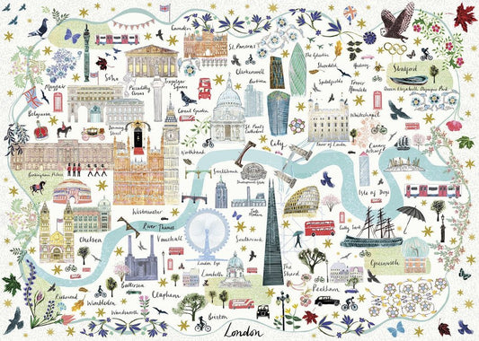 London térkép Gibsons 1000 darabos kirakó puzzle (G - G6606) - puzzlegarden