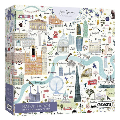London térkép Gibsons 1000 darabos kirakó puzzle (G - G6606) - puzzlegarden