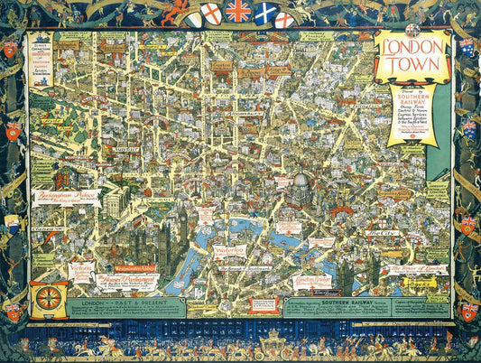 London városa – Southern Railway Gibsons 1000 darabos kirakó puzzle (G-G7185) - puzzlegarden