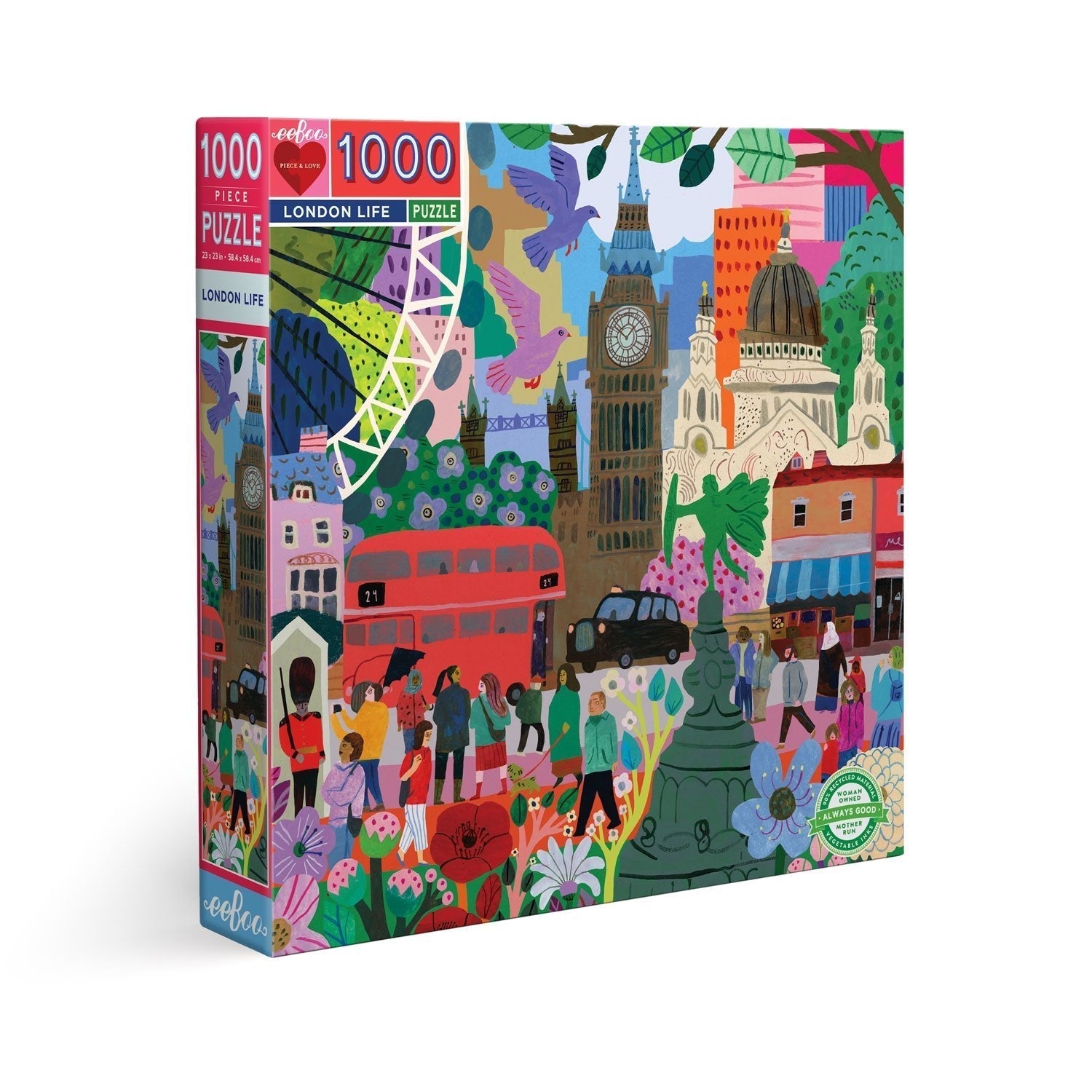 Londoni élet Eeboo 1000 darabos kirakó puzzle (EB-PZTLDL 689196510762) - puzzlegarden