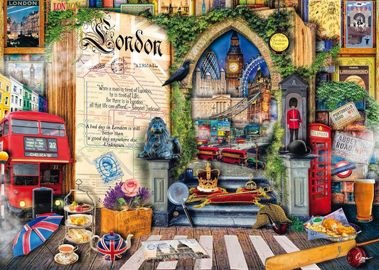 Londoni emlékek Schmidt Spiele 1000 darabos kirakó puzzle (SCH - 58606) - puzzlegarden