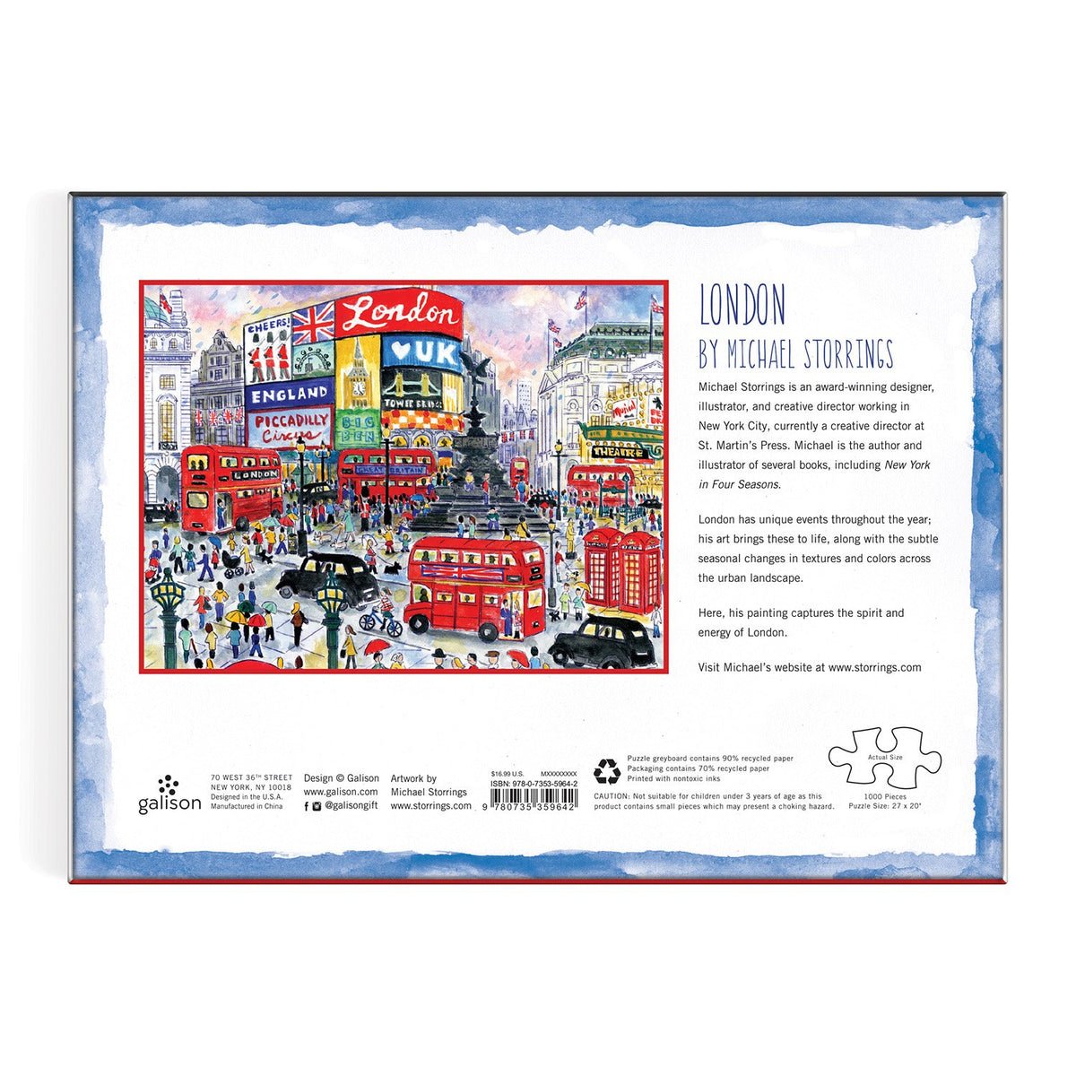 Londoni Forgatag Galison 1000 darabos kirakó puzzle (GA-9780735359642 9780735359642) - puzzlegarden