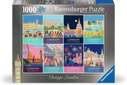 Londoni Képeslapok Ravensburger 1000 darabos kirakó puzzle (RA-12000168) - puzzlegarden