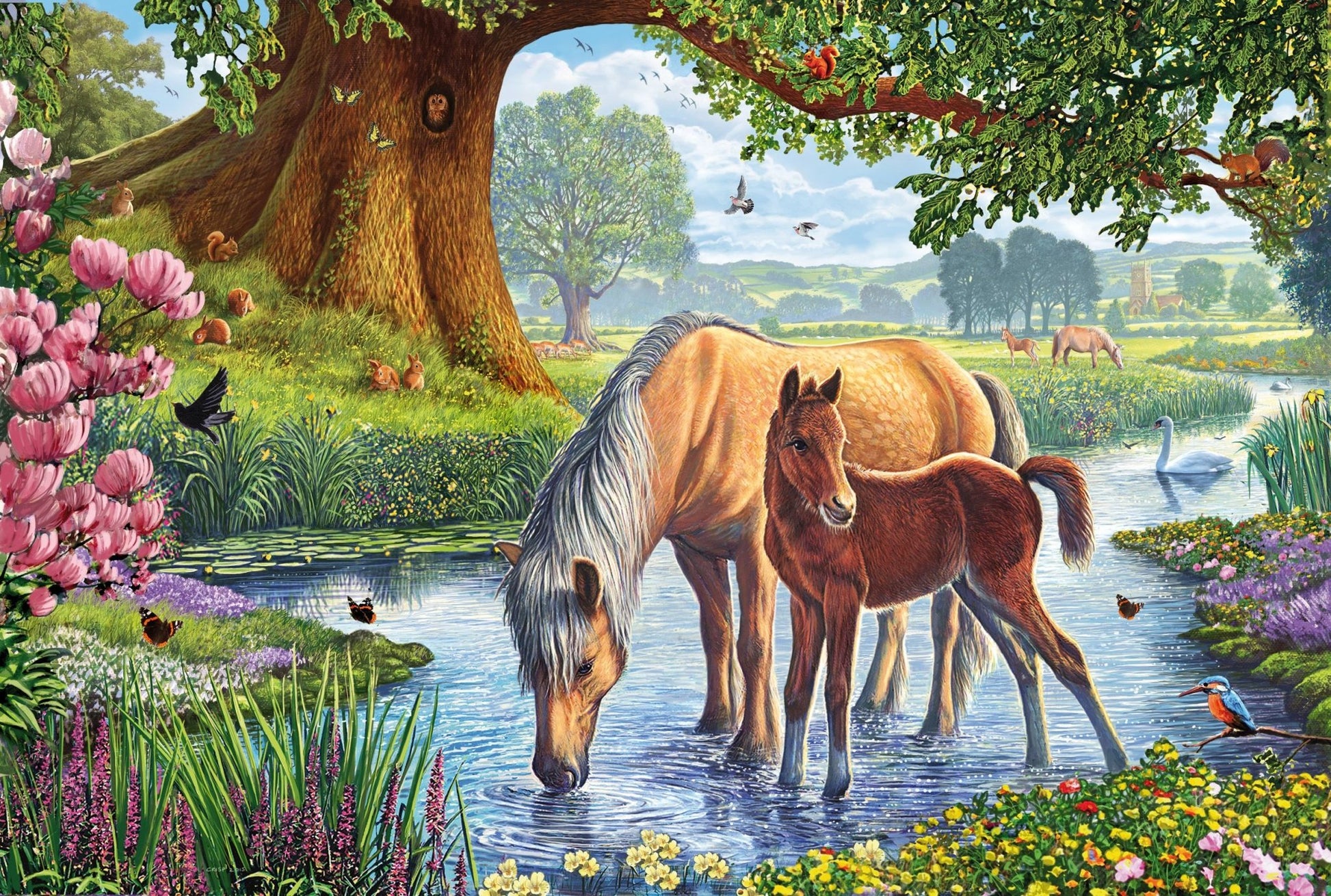 Lovak a patakparton Schmidt Spiele 150 darabos kirakó puzzle (SCH-56161) - puzzlegarden