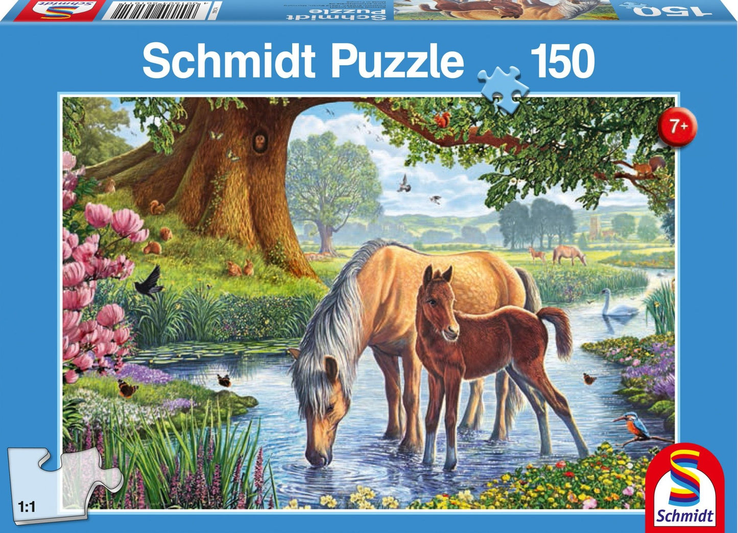 Lovak a patakparton Schmidt Spiele 150 darabos kirakó puzzle (SCH-56161) - puzzlegarden