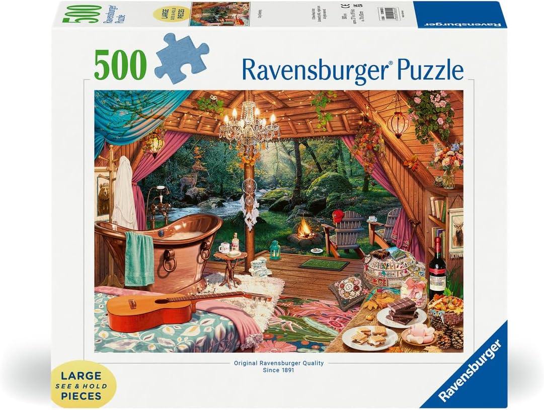 Luxuskemping - XXL Ravensburger 500 darabos kirakó puzzle (RA-12000825 4005555008255) - puzzlegarden