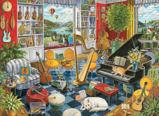 A Zene szoba Ravensburger 500 darabos kirakó puzzle (RA - 16836) - puzzlegarden