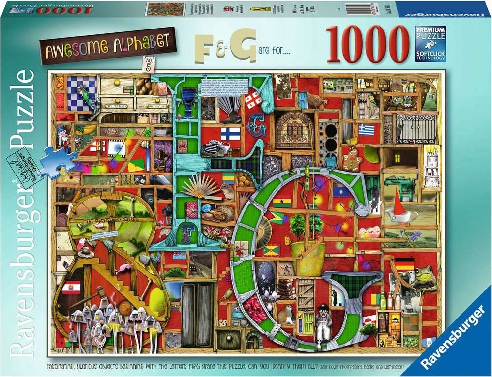 Awesome Alphabet F & G Ravensburger 1000 darabos kirakó puzzle (RA-16761 4005556167616) - puzzlegarden