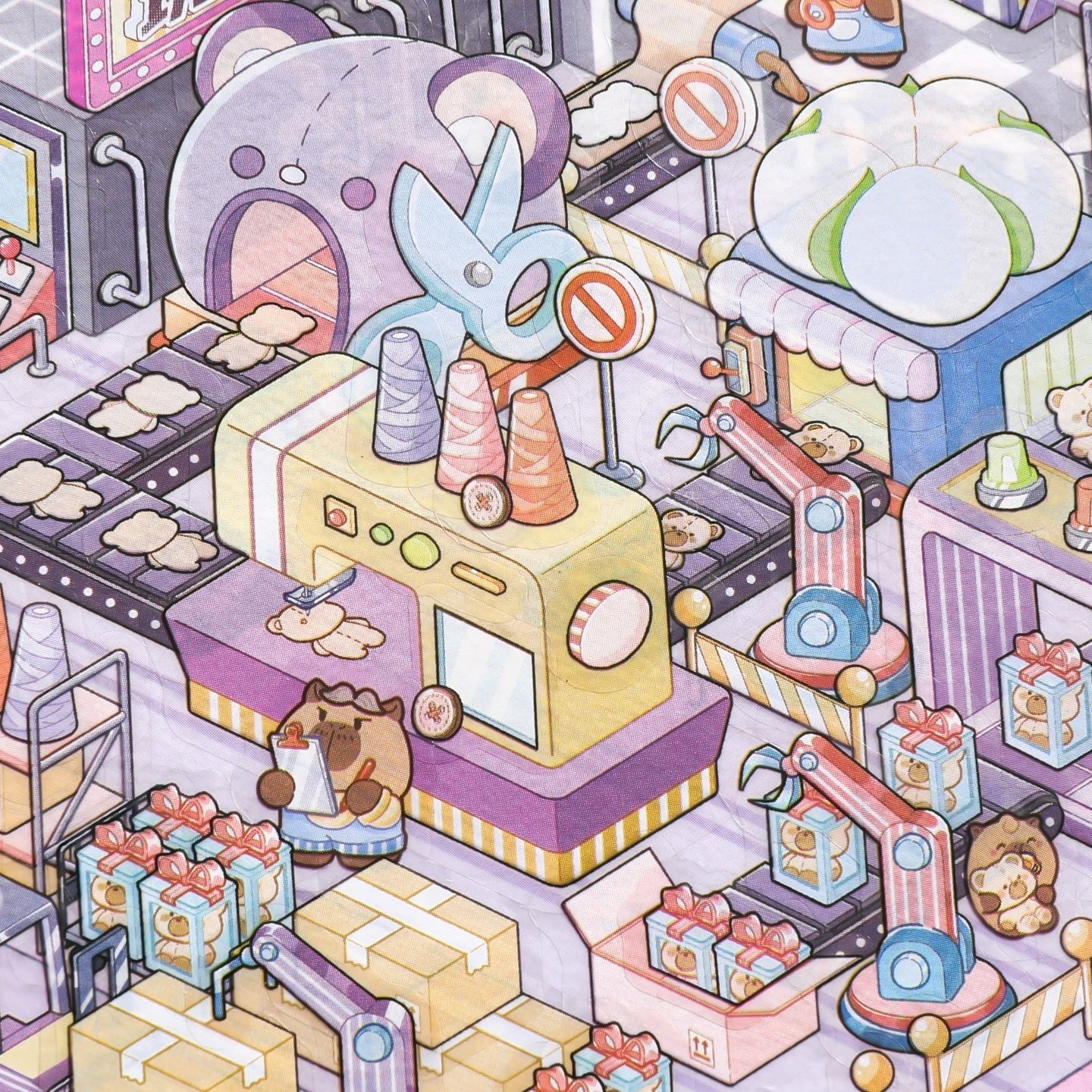 Maciálom - gyár - matricajelenet Simno 1 darabos kirakó puzzle (SN-6941776325215) - puzzlegarden