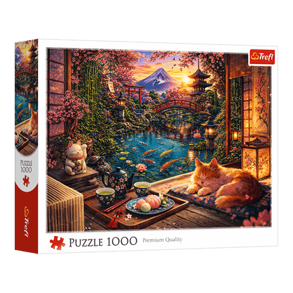 Macska a szakurakertben Trefl 1000 darabos kirakó puzzle (TR-10348) - puzzlegarden