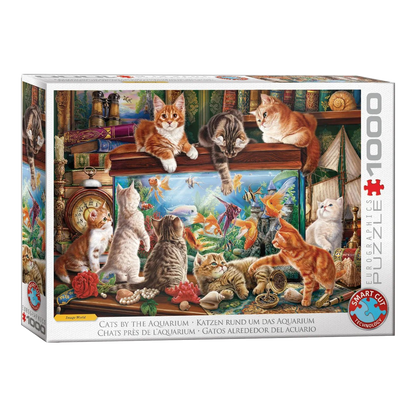 Macskák az akváriumnál Eurographics 1000 darabos kirakó puzzle (EUR-6000-6138) - puzzlegarden