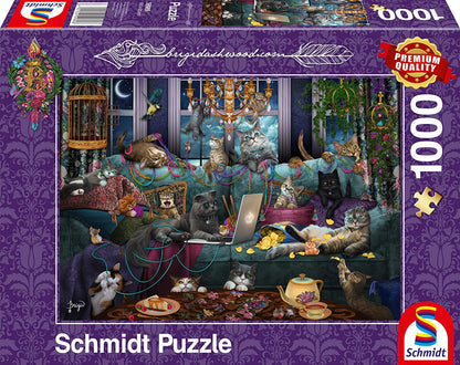 Macskák karanténban Schmidt 1000 darabos kirakó puzzle (SCH-59989 4001504599898) - puzzlegarden