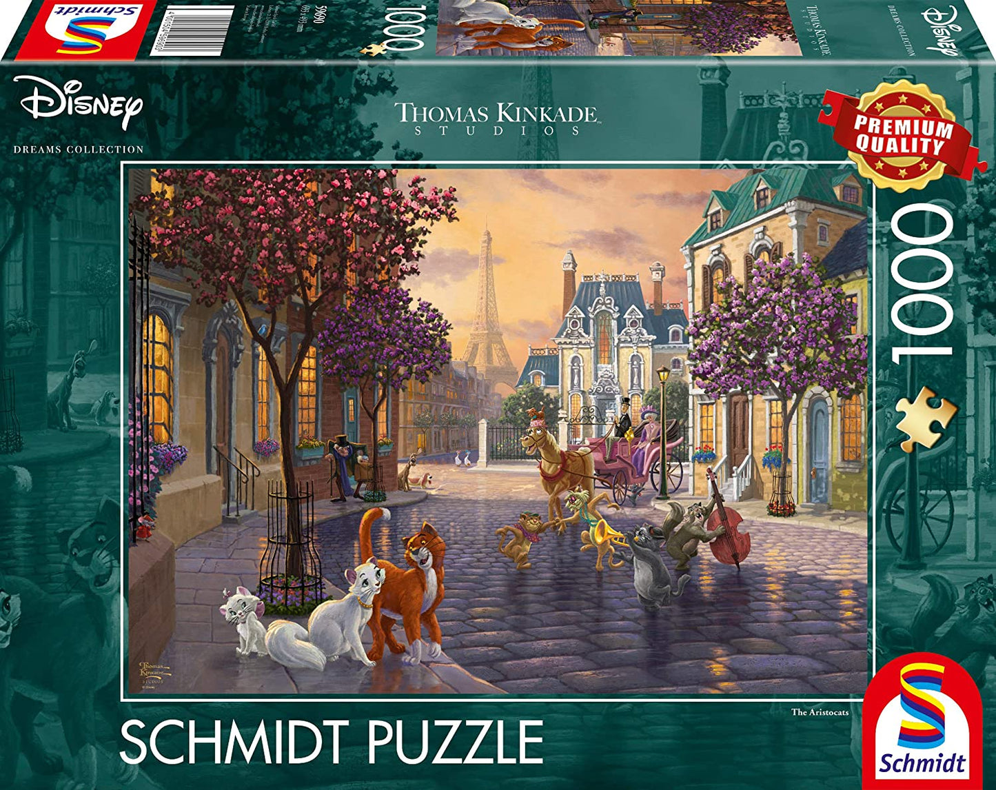 Macskarisztokraták Schmidt 1000 darabos kirakó puzzle (SCH-59690 4001504596903) - puzzlegarden