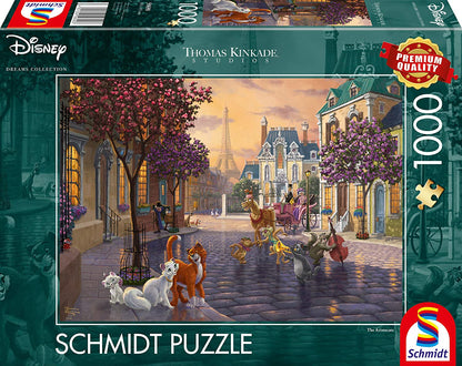 Macskarisztokraták Schmidt 1000 darabos kirakó puzzle (SCH-59690 4001504596903) - puzzlegarden