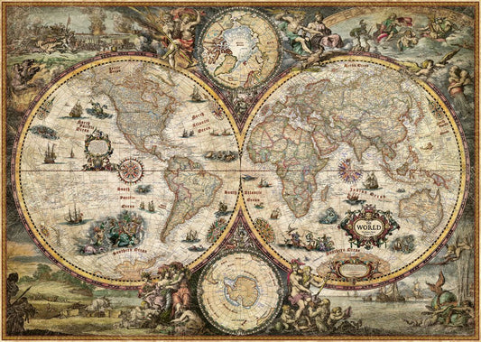 Map Art - Klasszikus világtérkép HEYE 2000 darabos kirakó puzzle (HE - 29666) - puzzlegarden