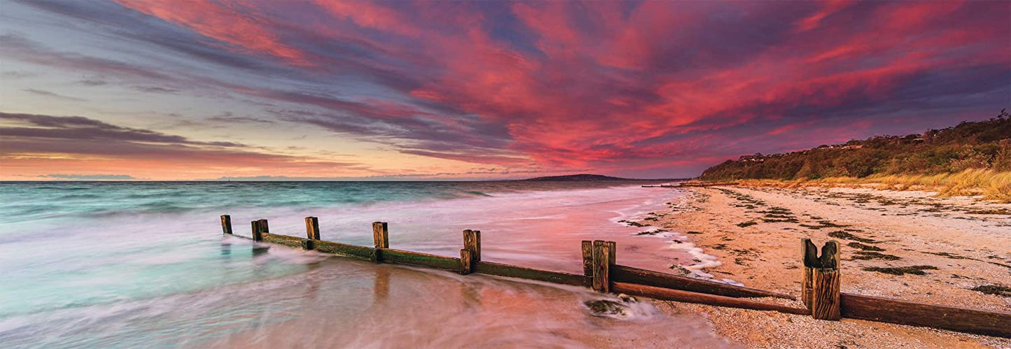 McCrae Beach - Mornington-félsziget, Victoria, Ausztrália - Panoráma Schmidt 1000 darabos kirakó puzzle (SCH-59395 4001504593957) - puzzlegarden