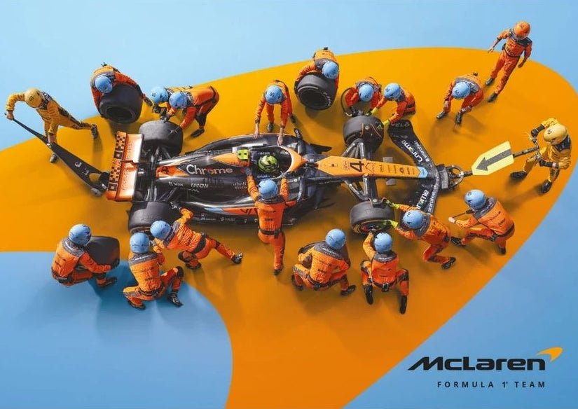 McLaren Formula 1 Team – 1,80 – világrekord: a leggyorsabb kerékcsere Trefl 1000 darabos kirakó puzzle (TR-F1-1005255) - puzzlegarden