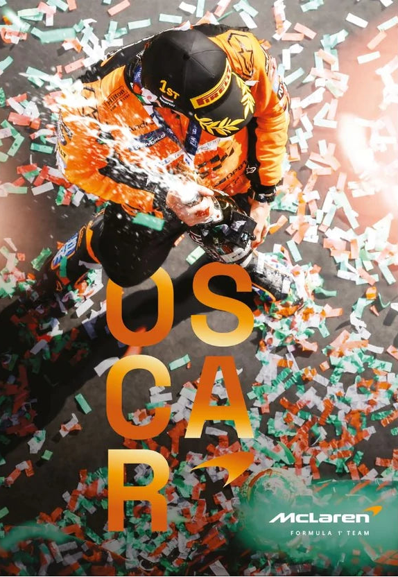 McLaren Formula 1 Team – Oscar Piastri – első nagydíjgyőzelem Trefl 1000 darabos kirakó puzzle (TR-F1-1005256) - puzzlegarden