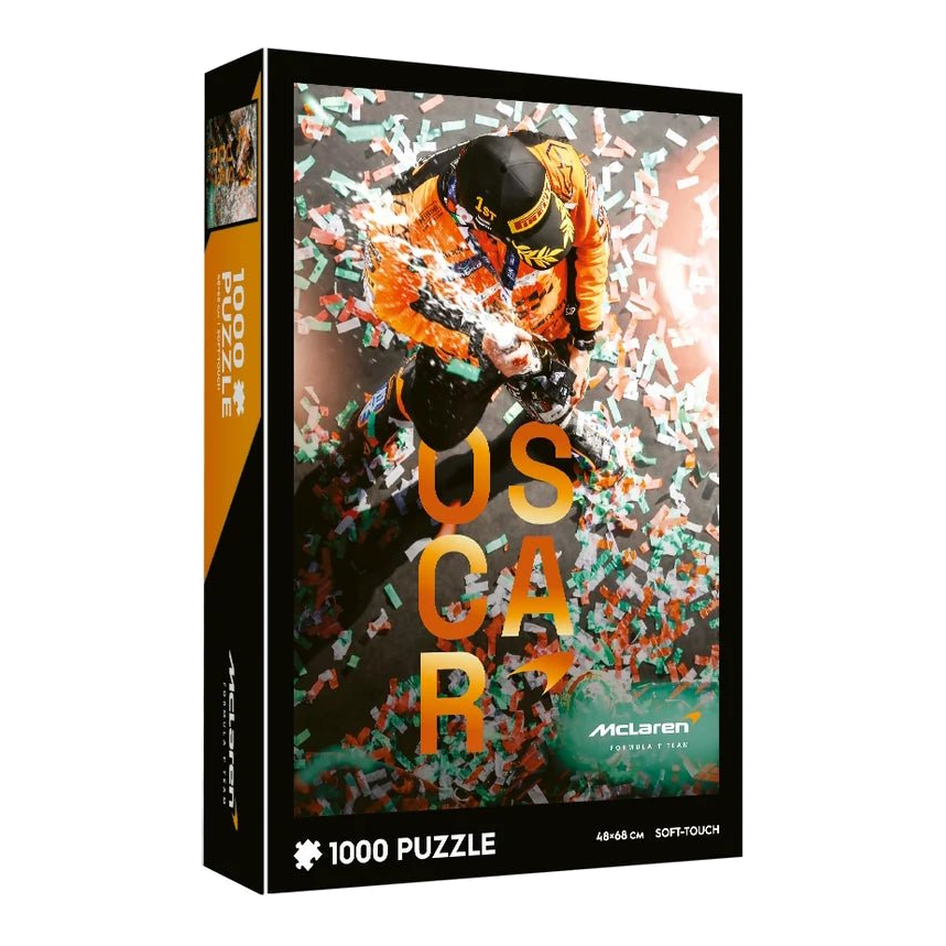 McLaren Formula 1 Team – Oscar Piastri – első nagydíjgyőzelem Trefl 1000 darabos kirakó puzzle (TR-F1-1005256) - puzzlegarden
