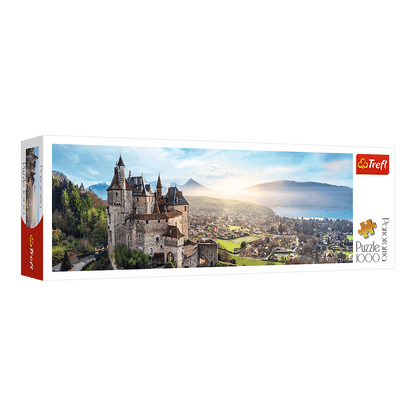 Menthon Kastély, Franciaország - panoráma Trefl 1000 darabos kirakó puzzle (TR-29055) - puzzlegarden
