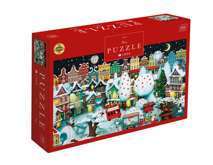 Mesebeli karácsonyi város Interdruk 1000 darabos kirakó puzzle (ID-5902277396105) - puzzlegarden