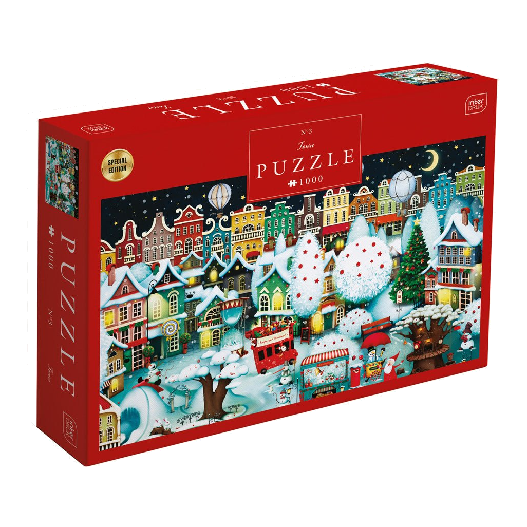 Mesebeli karácsonyi város Interdruk 1000 darabos kirakó puzzle (ID-5902277396105) - puzzlegarden